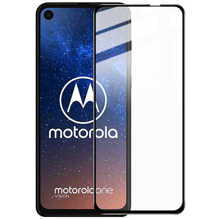 Захисне скло для Motorola One Fusion Plus чорний, фото 1