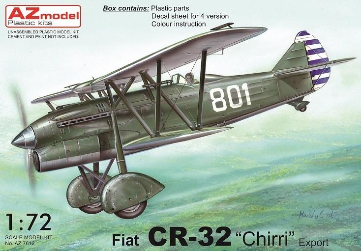 Пластикова модель 1/72 AZ model 7612 італійський винищувач Fiat CR-32 „Chirri“ Export