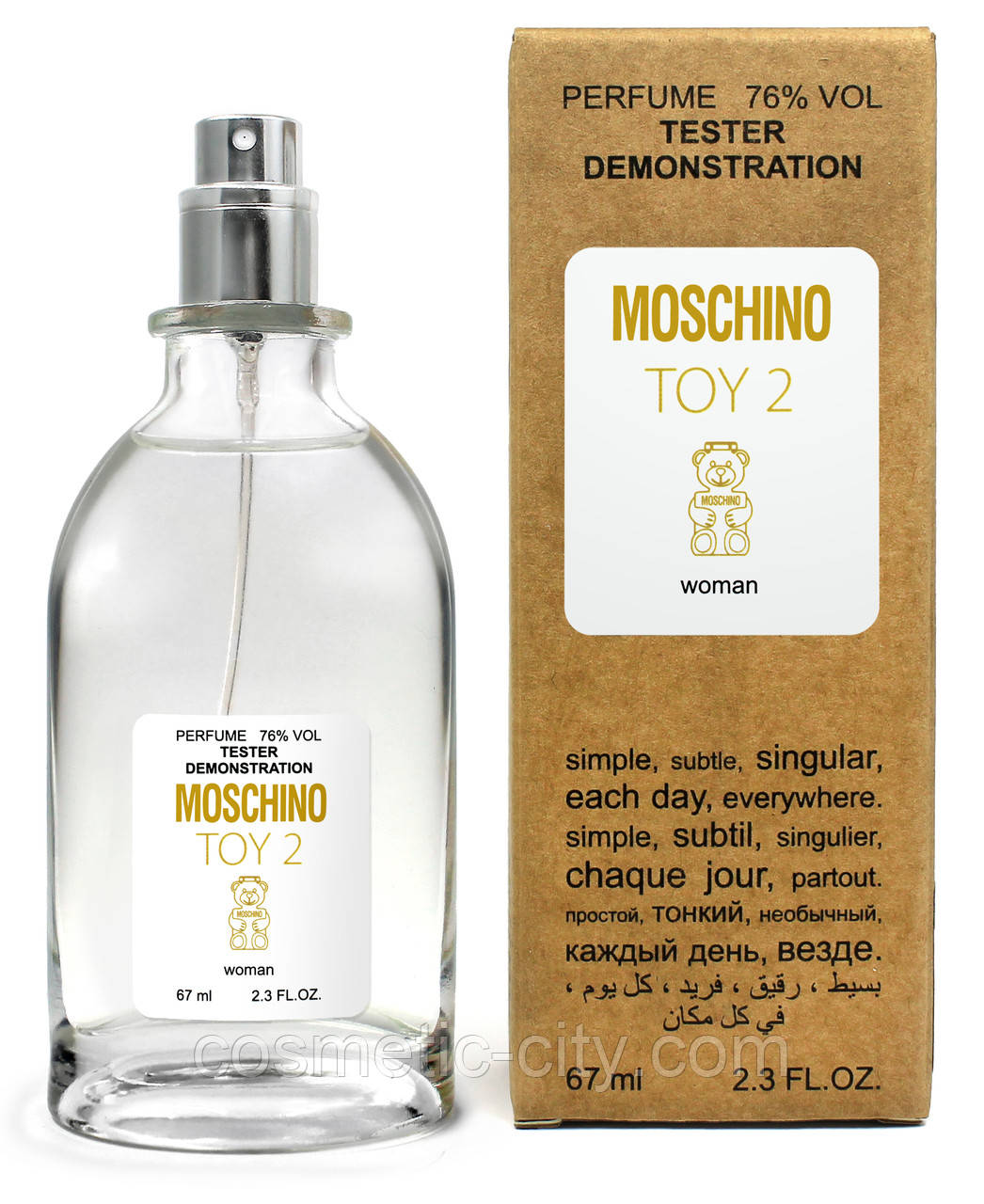 Тестер жіночий Moschino Toy 2, 67 мл, фото 1