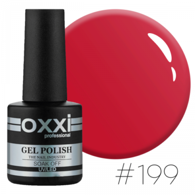 Гель-лак Oxxi Professional №199 (яскравий рожевий, неоновий, емаль), 10мл