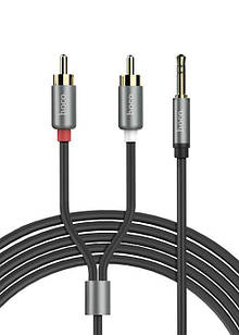 Кабель HOCO UPA10 Double lotus сar audio cable to 3.5mm AUX (1.5m)