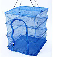 Сітка для сушіння риби 7500, 3 яруси, 50х50х65 см