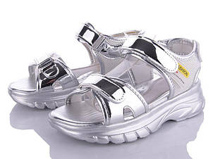 Босоніжки сріблястого кольору для дівчаток Clibee Z811 Розміри 31 32