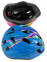 Детский защитный шлем Bavar синий для роликовых коньков и катания