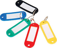 Брелок пластиковий для ключів 60х22мм, асорті Economix E41637