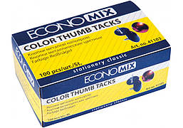 Кнопки металеві кольорові Economix E41103