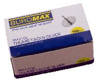 Кнопки никелированные 100 шт. Buromax ВМ.5102
