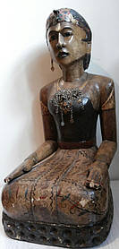 Скульптура Медитація Індокитай 18 століття дерево