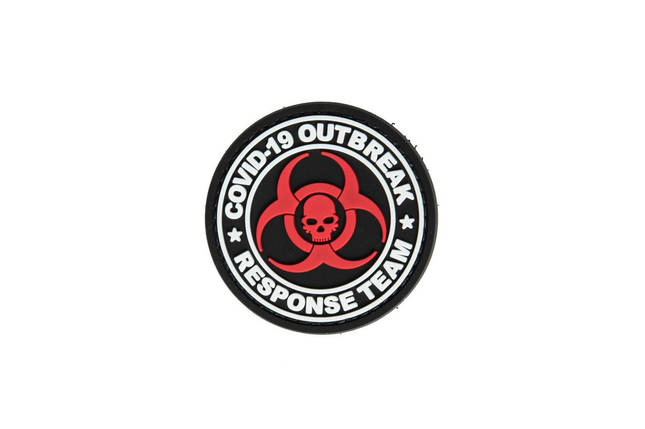 Naszywka 3D COVID-19 Outbreak Response Team - czarna [GFC Tactical] (для страйкболу), фото 1