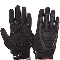 Мотоперчатки текстильные с закрытыми пальцами и протектором SCOYCO черные (СКИДКА НА р.L) MС08 OF L, Для: