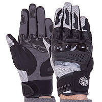 Перчатки для мотоцикла SCOYCO черно-серые TG06, L: Gsport