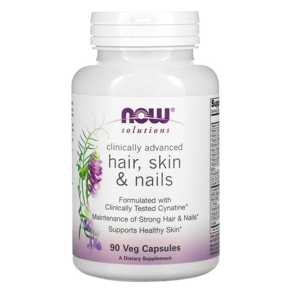 Вітаміни для Шкіри, Волосся і Нігтів, Hair, Skin & Nails, Now Foods, 90 капсул