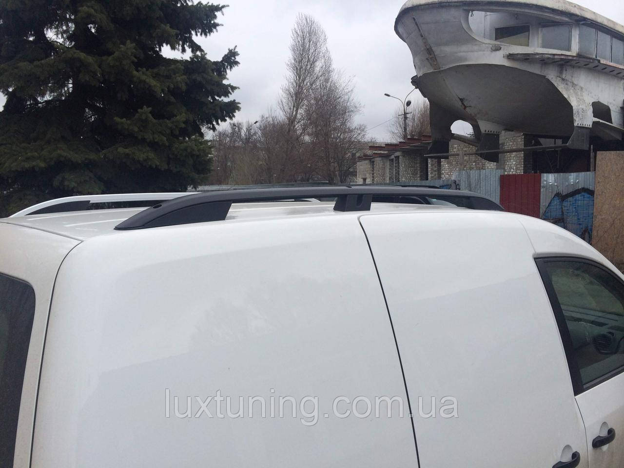 Рейлинги на крышу модель CROWN Volkswagen Caddy 2010-2015 КОРОТКАЯ БАЗА, цвет черный - фото 9 - id-p1371667968