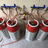 Рампа пропановая на 4 балони 6кг / ч 50 mbar автоматична (комплект)