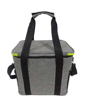 Сумка-холодильник Time Eco TE-320S, 20 л, сіра з чорним, фото 3
