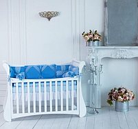 Постільний комплект Baby Veres Angel wings blue для ліжечка 120х60 см 216.20, фото 3