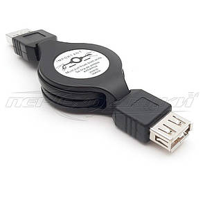 Кабель подовжувач USB 2.0 AM — AF, 1 м (рулетка), фото 4