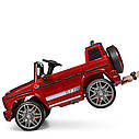 Дитячий електромобіль Джип 4179 EBLRS-3, Mercedes-Benz G63, колеса EVA, шкіряне сидіння, червоний лак, фото 7