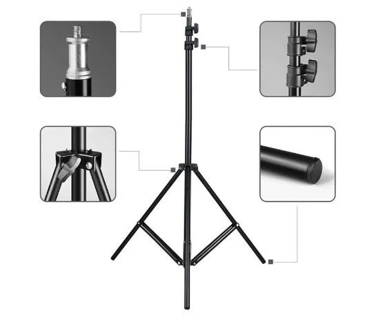 Штатив 2метра фотоапаратів блогера відеокамери tripod трипод монопод тринога для телефону кріплення селфи