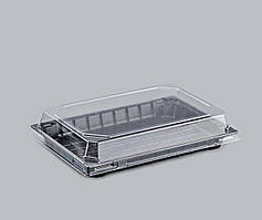 Контейнер одноразовий 225х150 мм. h = 45 мм. 1700 мл. для суші чорний (арт.ПС-64 дч) для суші без кришки Кр.0561