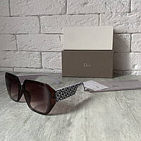 Солнцезащитные очки DIOR 1806 коричнево-белый 2021