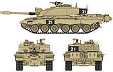Challenger 2 з робочими траками. Збірна модель танка в масштабі 1/35. RFM RM-5062, фото 3