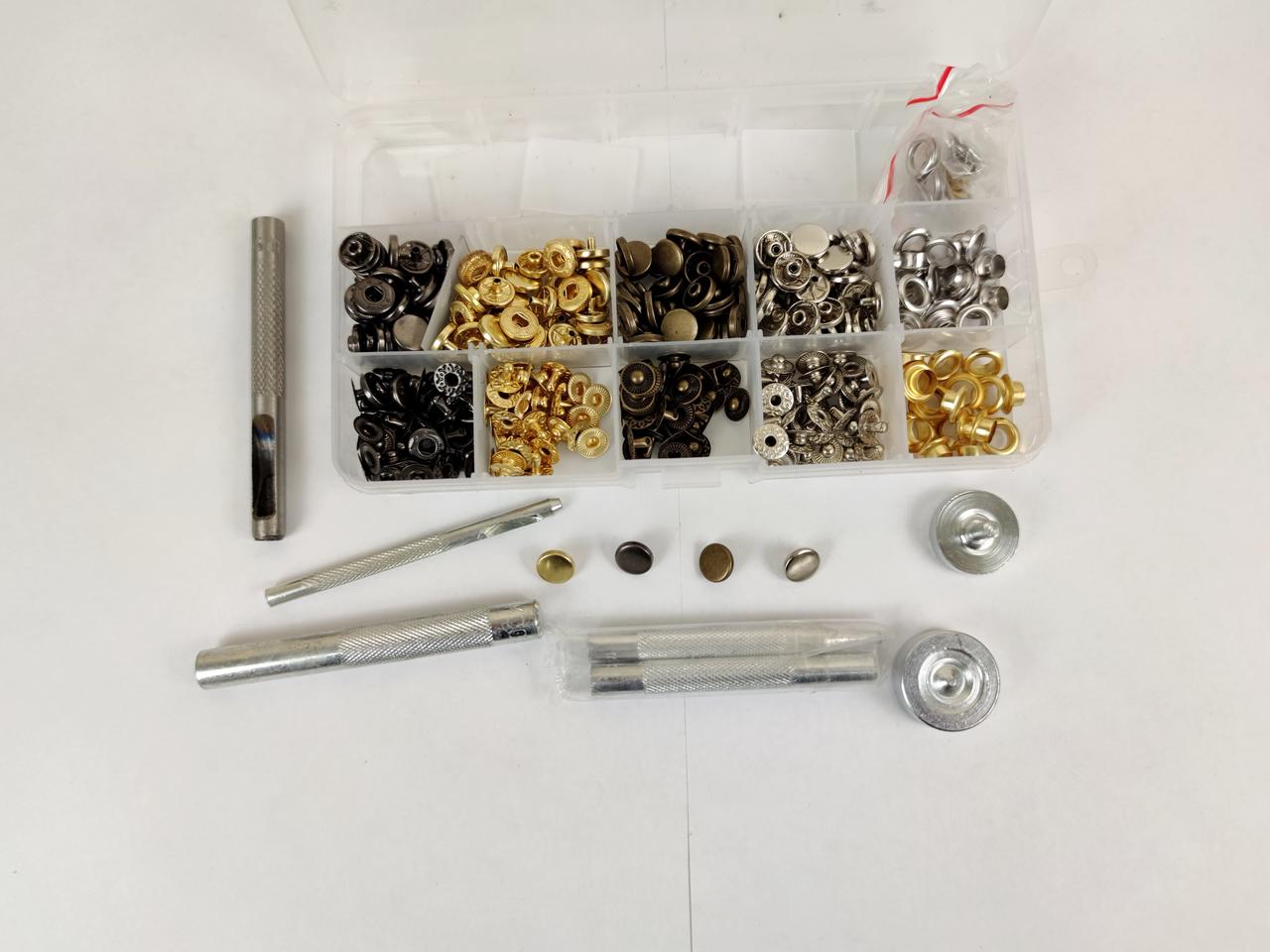 Набір для установки кнопок 655 10 мм люверси 6 мм, фото 1