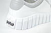 Жіночі шкіряні туфлі кеди білі з сірим Road Style 038.16/3, фото 4