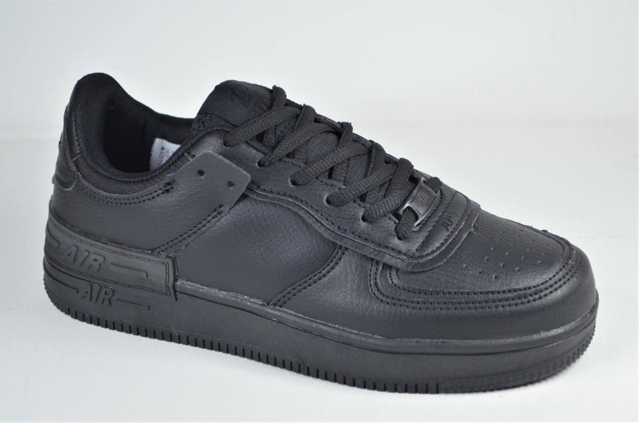 Підліткові та жіночі спортивні туфлі кеди чорні Ditof 9165 - 8