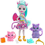 Enchantimals GYJ09 Набір Сім'я Драконів і лялька Діна Дракон, фото 2