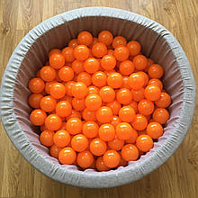 Кульки для сухого басейну помаранчеві 8 см поштучно