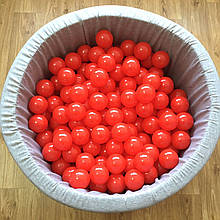 Кульки для сухого басейну червоні 8 см поштучно