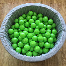 Кульки для сухого басейну салатового кольору 8 см поштучно