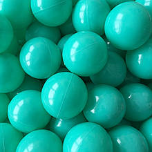Кульки для сухого басейну бірюзового кольору 8 см поштучно