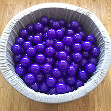 Кульки для сухого басейну фіолетові 8 см поштучно