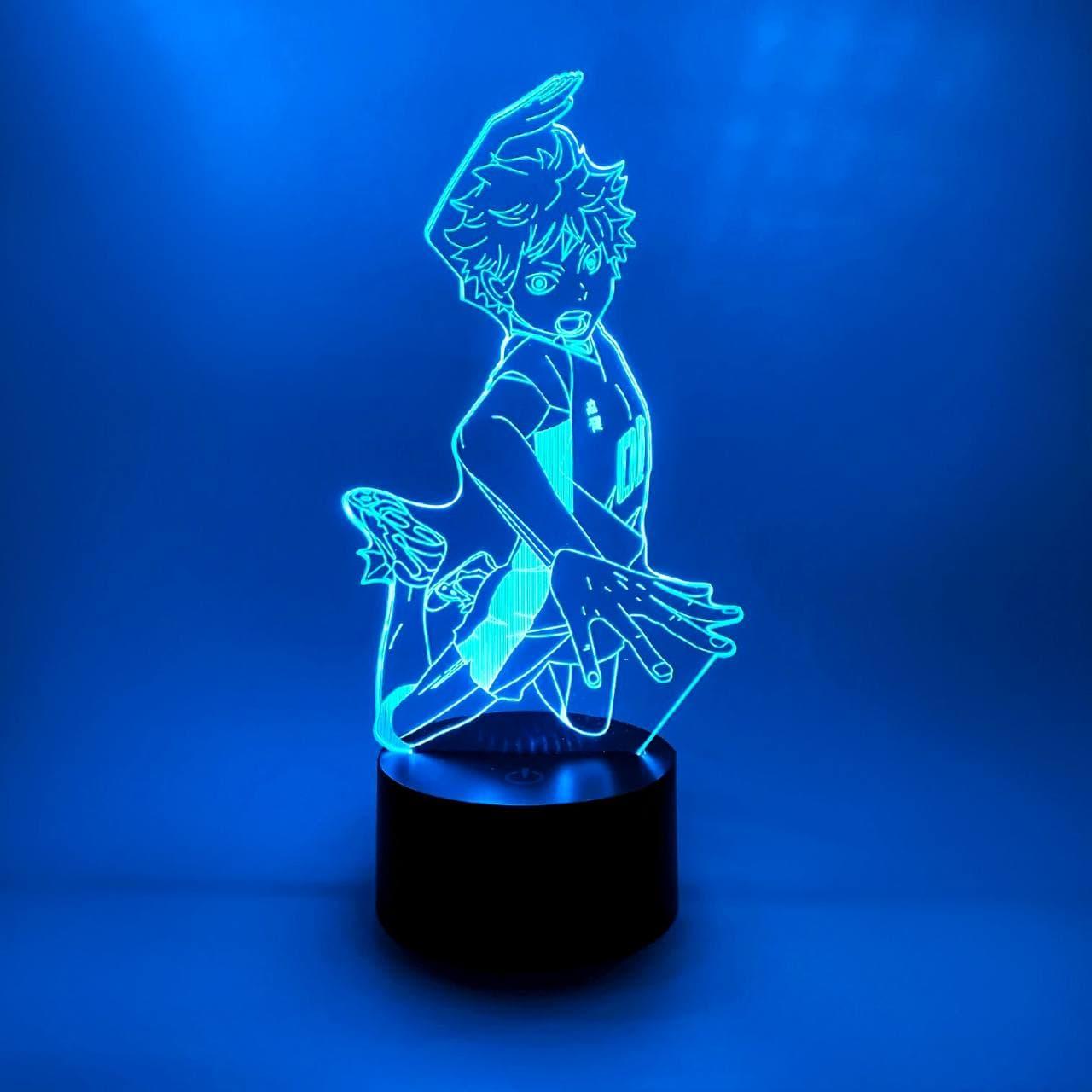 3D нічник "Хіната Шое" (ВОЛІЧНЕ ЗОБРАЖЕННЯ)+ пульт ДК + мережевий адаптер + батарейки (3ААА)  3DTOYSLAMP, фото 1