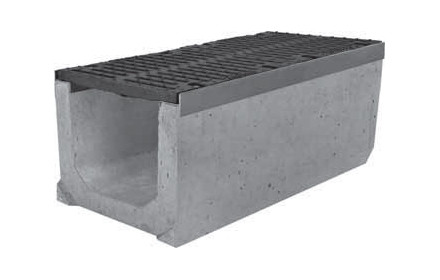 Лоток водоотводный SUPER ЛВ-30.40.41 бетонный с решеткой щелевой чугунной (комплект) - фото 3 - id-p1371760625
