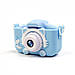 Дитячий цифровий фотоапарат відеокамера котик в чохлі Children's fun Camera B, фото 4