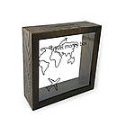 Дерев'яна копілка (скарбничка) 20х20 см Travel money box хркп0014ка Тур-Колекшн, фото 2