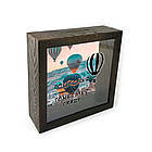 Дерев'яна копілка (скарбничка) 20х20 см Collecting for something crazy хркп0012ка Тур-Колекшн, фото 2