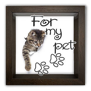 Дерев'яна копілка (скарбничка) 20х20 см For my pet хркп0010ка Тур-Колекшн