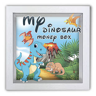 Дерев'яна копілка (скарбничка) 20х20 см My dinosaur money box хркп0011ба Тур-Колекшн