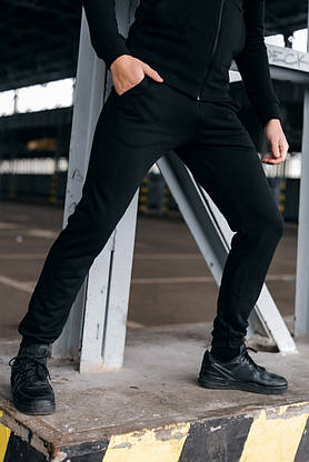 Костюм чоловічий спортивний Cosmo Intruder чорний Кофта толстовка + штани, фото 2