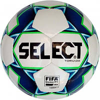 Мяч футзальный SELECT Futsal Tornado (FIFA Quality PRO) + насос в подарок Белый
