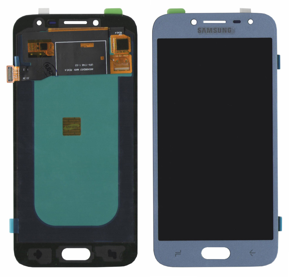 Дисплейний модуль (екран) для Samsung J250 J2 (J2018) Срібний LCD OLED CHINA SERVICE PACK