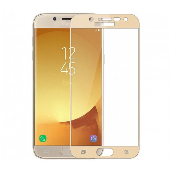 Скло захисне для Samsung J530 | J5 (2017) (0,3мм, 5D, золоте) Full Glue