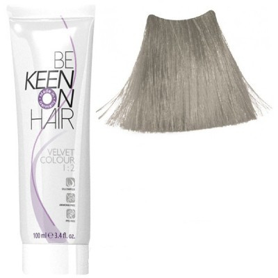 Крем фарба для волосся без аміаку KEEN Velvet Colour 10.11 ультра-світлий інтенсив попелястий блондин 100 мл