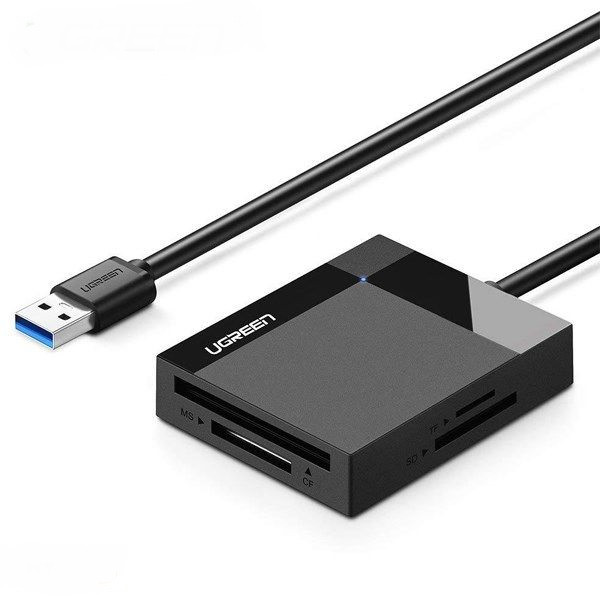 Кардрiдер UGREEN CR125 USB 3.0 All-in-One Card Reader 50 см Black (30333)