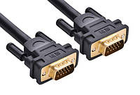 Кабель UGREEN DV101 VGA Male to Male Cable 2m Black (11646)