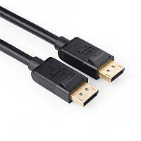 Кабель UGREEN DP102 DP Male to Male Cable 2m Black (10211)